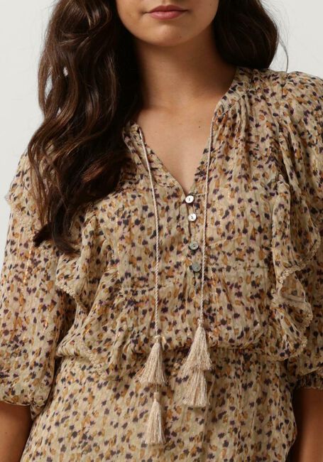 Beige SUMMUM Mini jurk DRESS CONFETTI SPOT PRINT - large