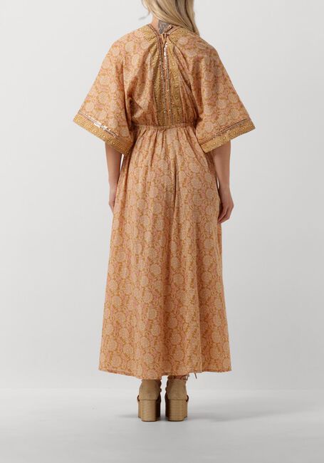 Camel SUMMUM Maxi jurk DRESS BLOCKPRINT - large