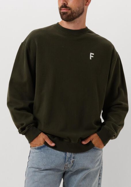 Donkergroene FORÉT Sweater PONDER SWEATSHIRT - large