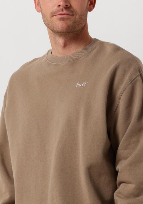 Taupe FORÉT Trui STILL SWEATSHIRT - large