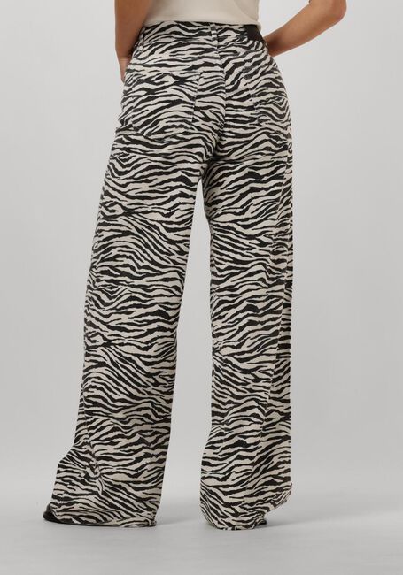 Zwarte CO'COUTURE Wide jeans ZION ZEBRA WIDE PANT - large