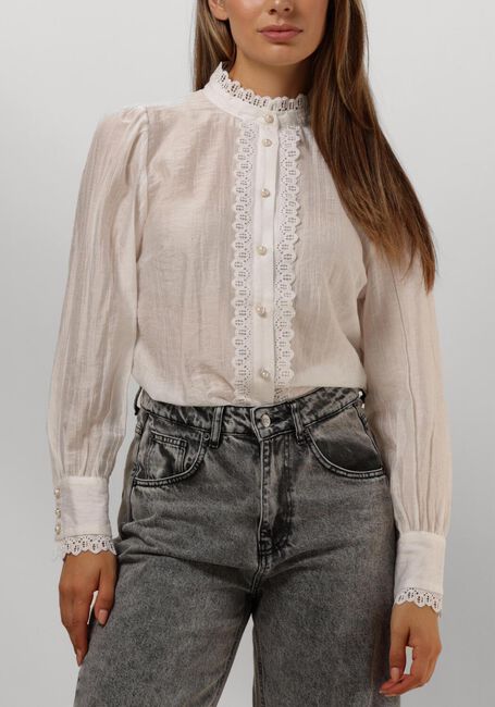 Witte CO'COUTURE Blouse ANGIE ANGLAISE SHIRT - large