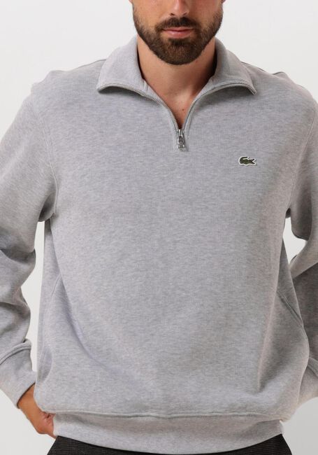 Grijze LACOSTE Trui 1HS1 MEN SWEATSHIRT ZIP - large