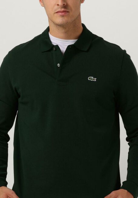 Donkergroene LACOSTE Polo 1HP2 MEN LONG SLEEVED BEST POLO - large