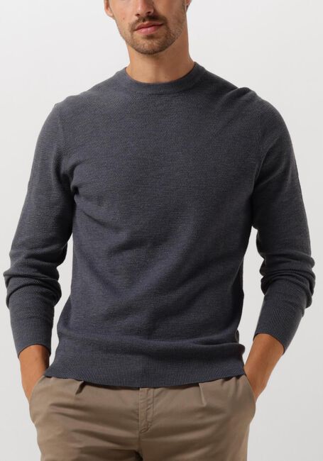 Blauwe PROFUOMO Trui PULLOVER CREW NECK - large