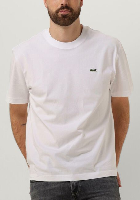 Witte LACOSTE T-shirt 1HT1 MEN'S TEE-SHIRT 12 - large