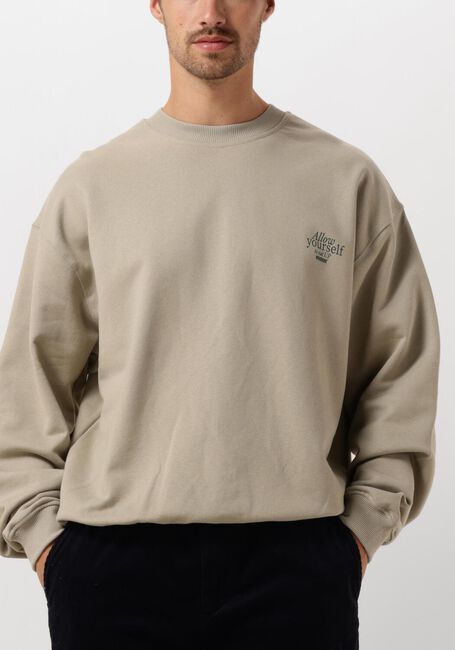 Beige WOODBIRD Sweater WBCOPE EAT CREW - large