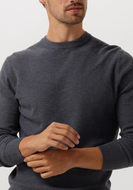 Blauwe PROFUOMO Trui PULLOVER CREW NECK - large