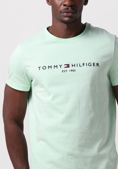 Mint TOMMY HILFIGER T-shirt TOMMY LOGO TEE - large