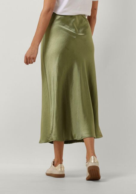 Groene NOTRE-V Midirok SATIN SKIRT - large