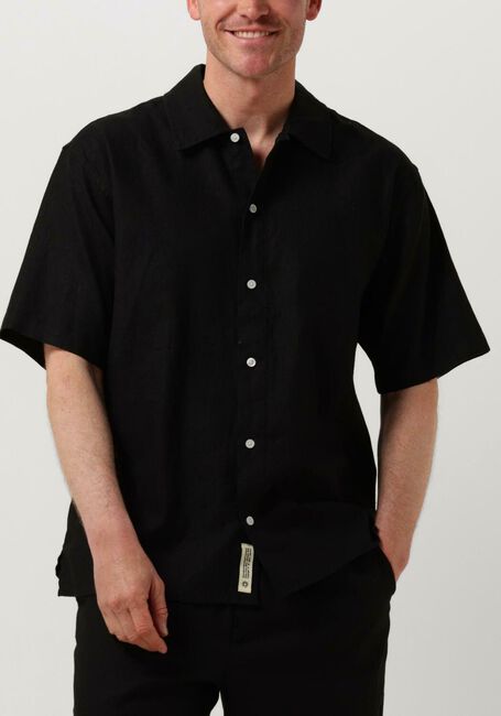 Zwarte WOODBIRD Casual overhemd WBBANKS LINEN SHIRT - large