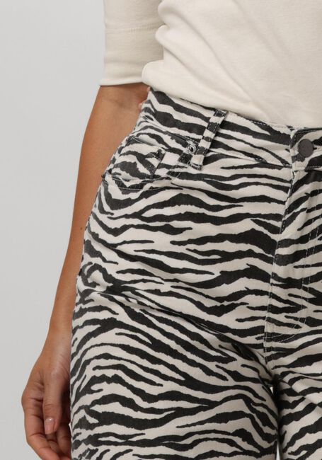 Zwarte CO'COUTURE Wide jeans ZION ZEBRA WIDE PANT - large