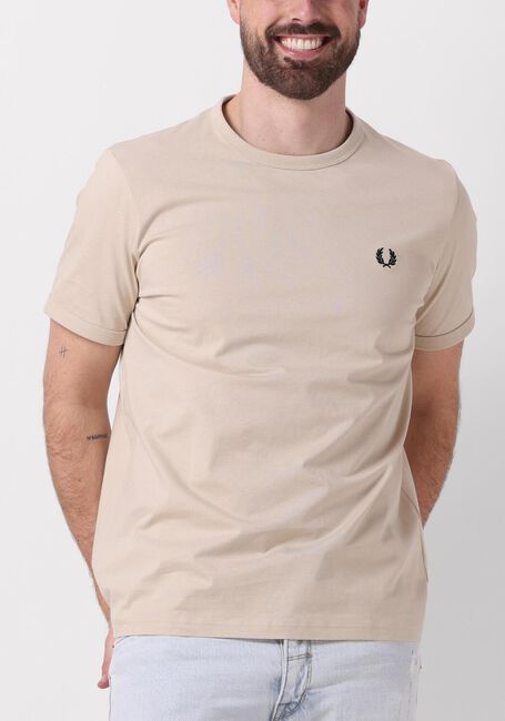 Gebroken wit FRED PERRY T-shirt RINGER T-SHIRT - large