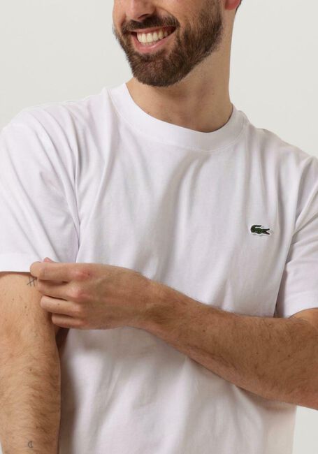 Witte LACOSTE T-shirt 1HT1 MEN'S TEE-SHIRT 12 - large