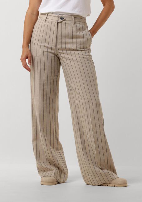 Beige CO'COUTURE Pantalon LINEN PIN LONG PANT - large