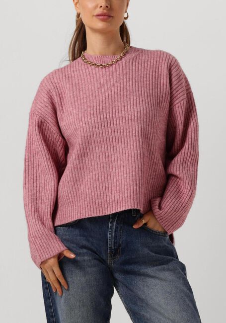 Roze CO'COUTURE Trui ROW BOX O-KNIT - large