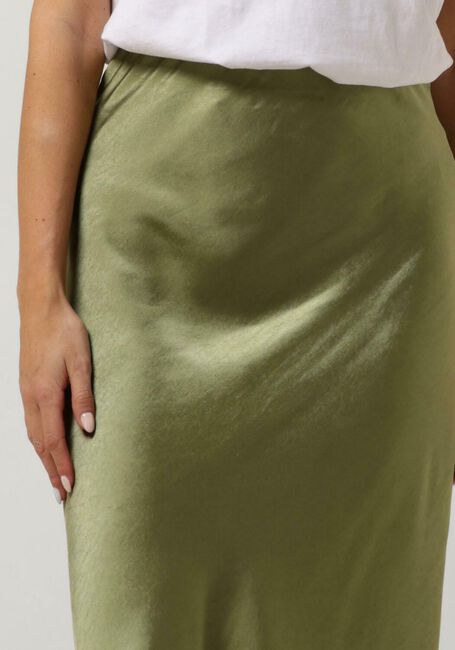 Groene NOTRE-V Midirok SATIN SKIRT - large