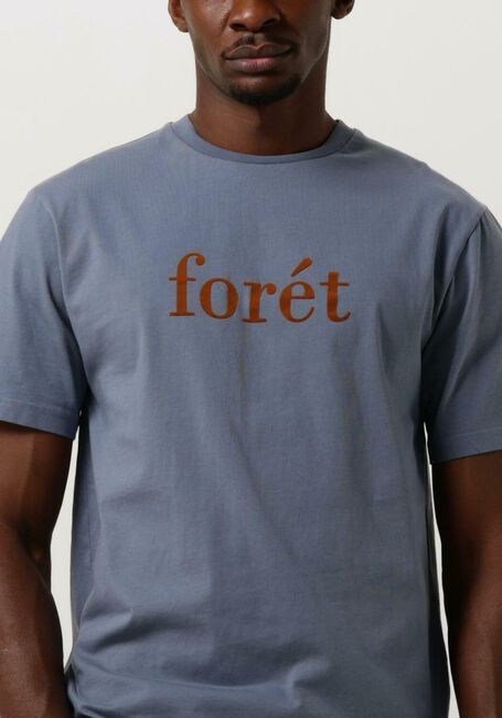 Blauwe FORÉT T-shirt RESIN T-SHIRT - large