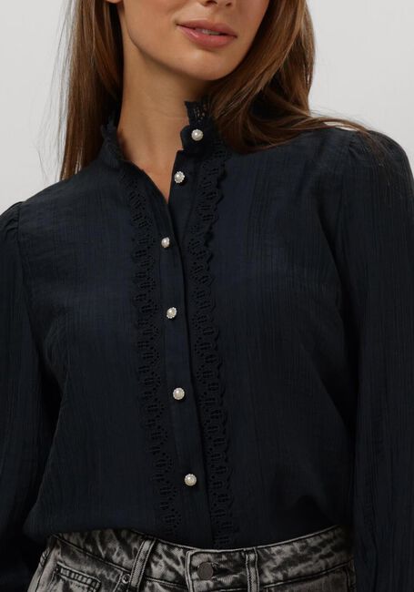 Blauwe CO'COUTURE Blouse ANGIE ANGLAISE SHIRT - large