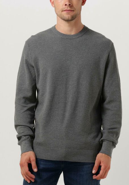 Grijze PROFUOMO Trui PULLOVER CREW NECK - large